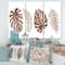Designart - Tropical Monstera and Palm Leaf In Terracotta - Traditional Canvas Wall Art Print